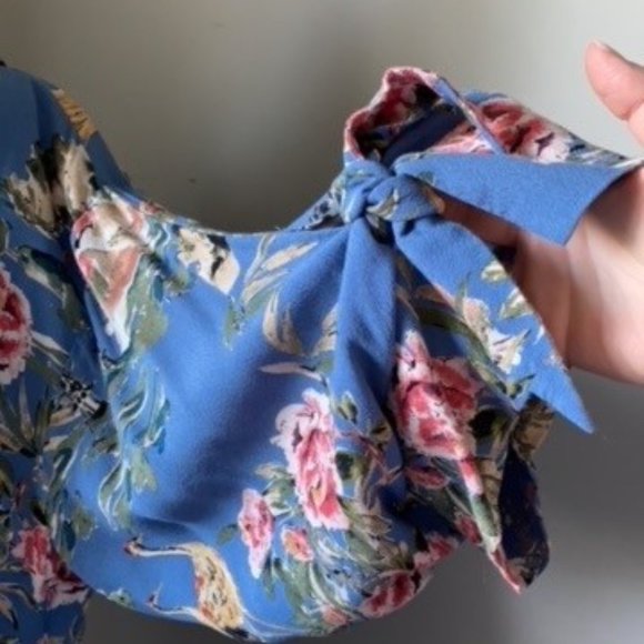 Zara Womens Blouse Floral Print - Picture 3 of 5